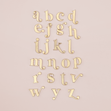 Gold Monogram Pins
